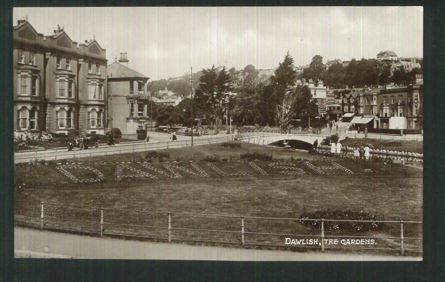 Postcard Devon - The Gardens, Dawlish - Click Image to Close