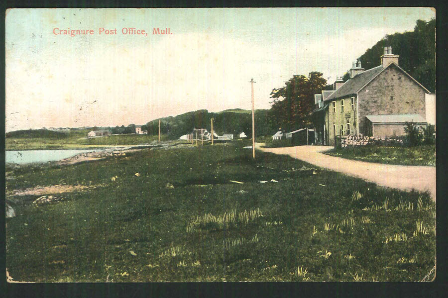 Postcard Scotland - Craignure Post Office, Mull 1908