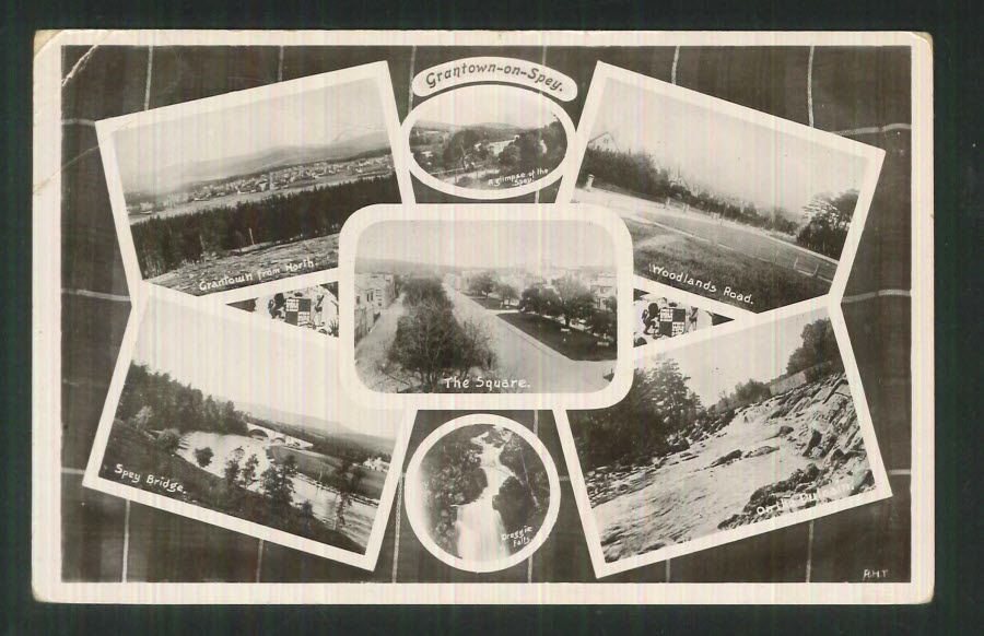 Postcard Scotland - Multi View Advie Moray 1911