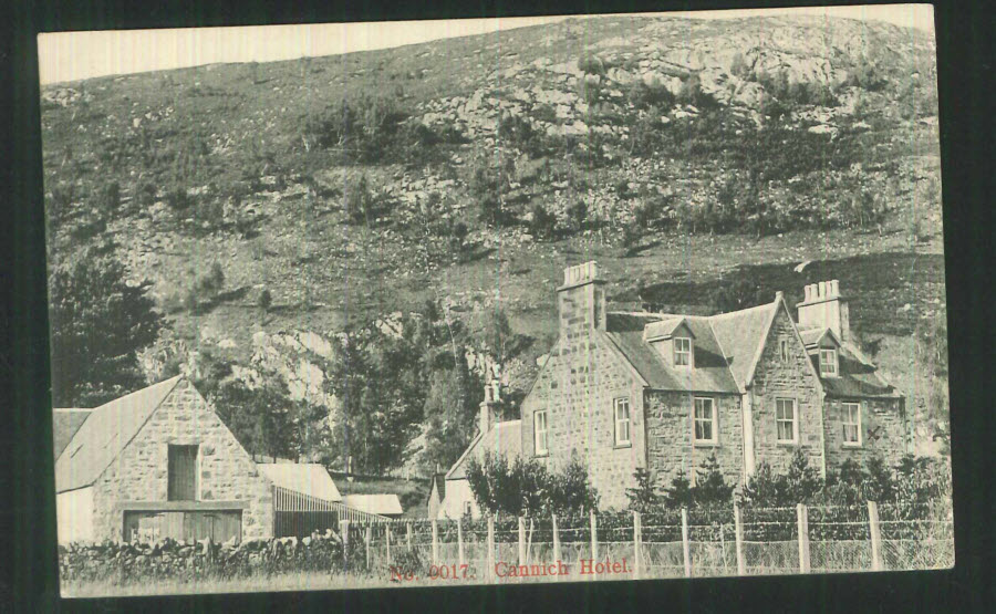 Postcard Scotland - Gannich Hotel Inverness 1906