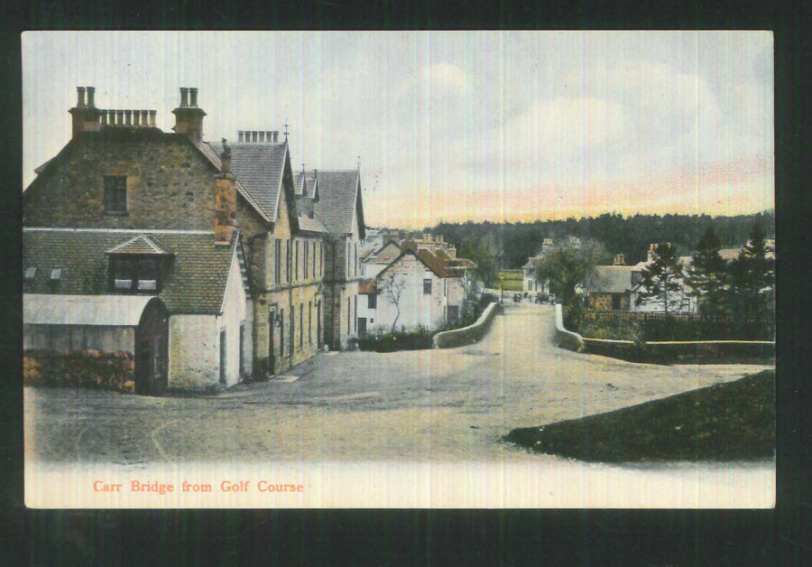 Postcard Scotland - Carr Bridge from Golf Course 1906 - Click Image to Close