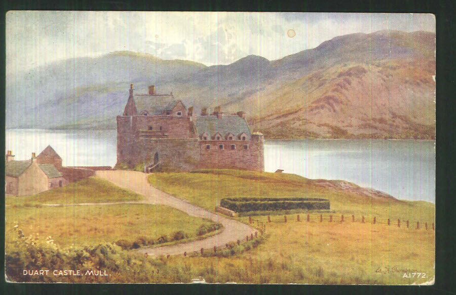 Postcard Scotland - Duart Castle, Mull 1951 - Click Image to Close