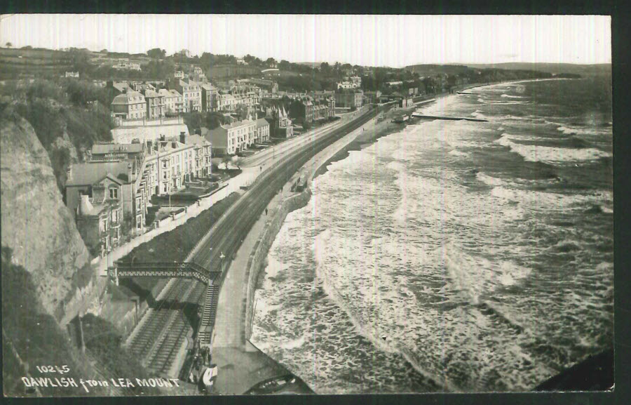 Postcard Devon - Dawlish from Lea Mount 1925