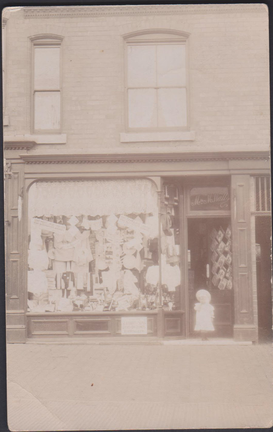 Postcard - Wall's Shop, 45 Putney Road Handsworth, Birmingham 1907