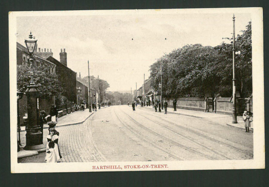 Postcard Staffordshire - Hartshill Stoke on Trent