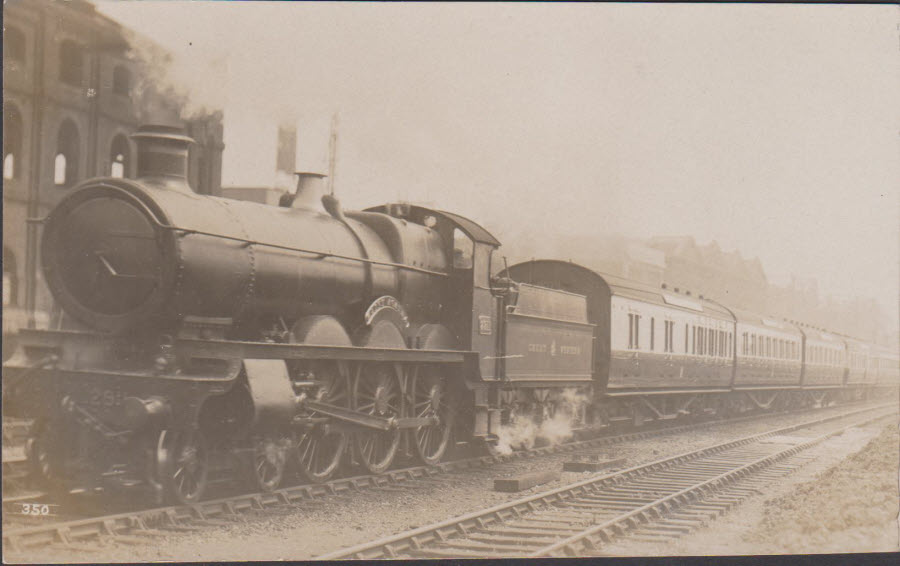 Postcard - Railways - Down South Wales Express St. Agatha at Kensal Green