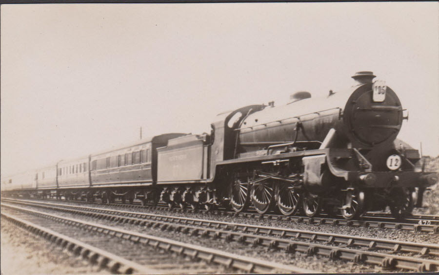 Postcard - Railways - Up Atlantic Coast Express at Barton Mill