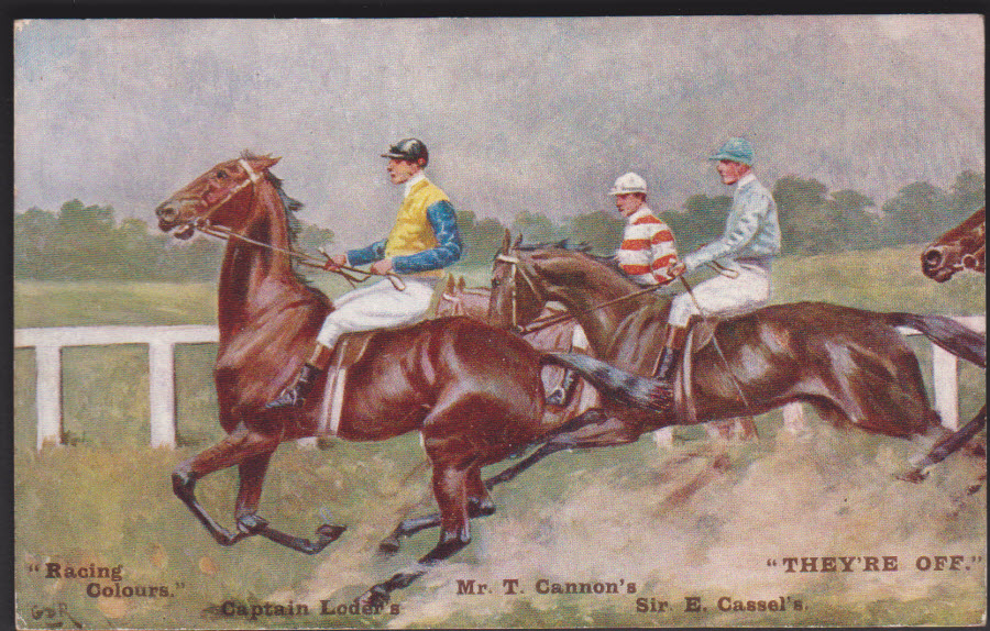 Postcard ''The Sport of Kings'' - They're Off
