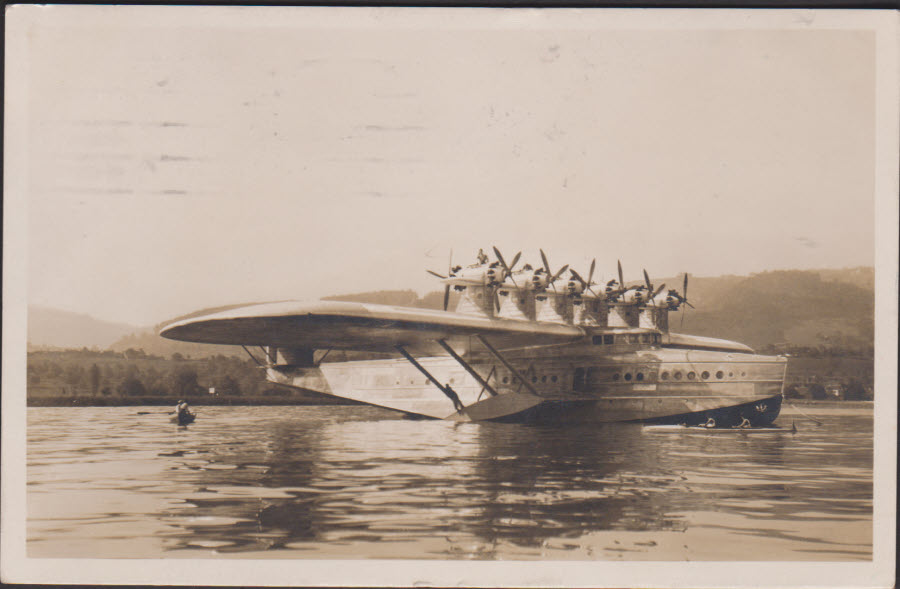 Postcard Dornier Riesenflugzeug 1933