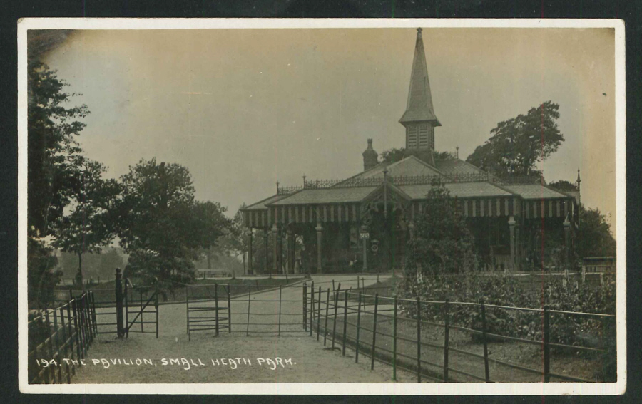 Postcard - Small Heath Park,Birmingham - Real Photo 1910