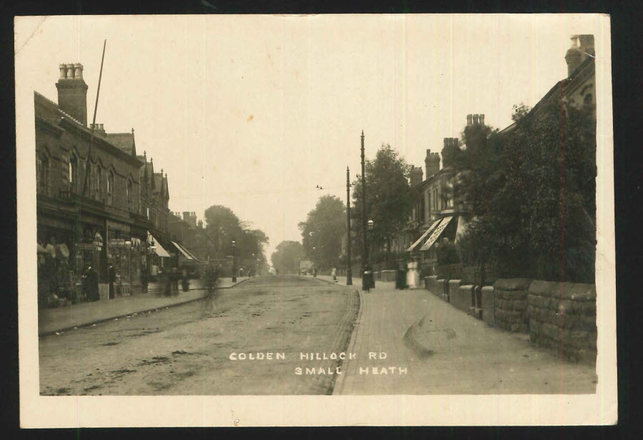 Postcard Birmingham R P Golden Hillock Road, Small Heath - Click Image to Close