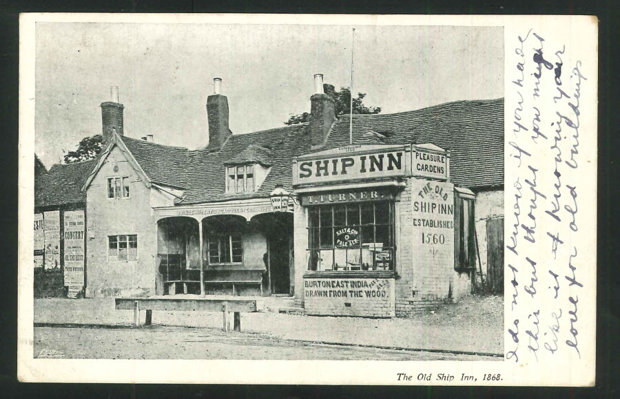 Postcard Birmingham The Ship Inn Camp Hill 1904