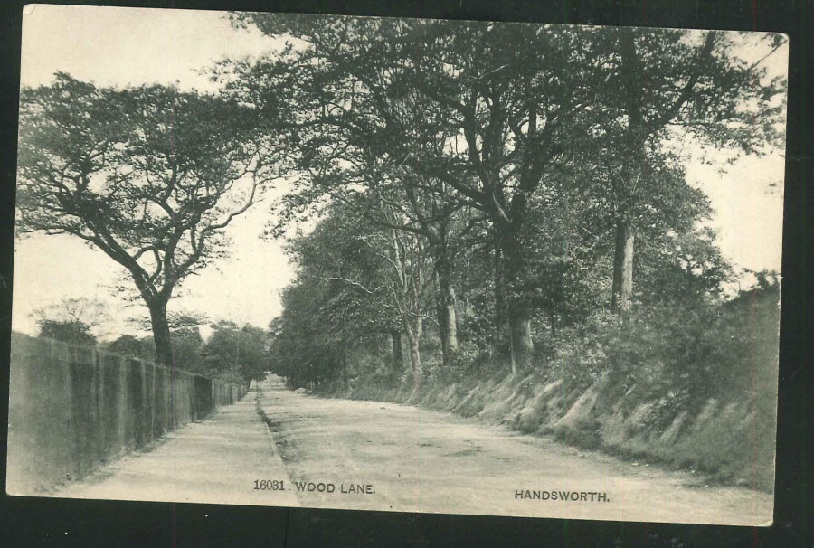 Postcard Birmingham Wood Lane, Handsworth
