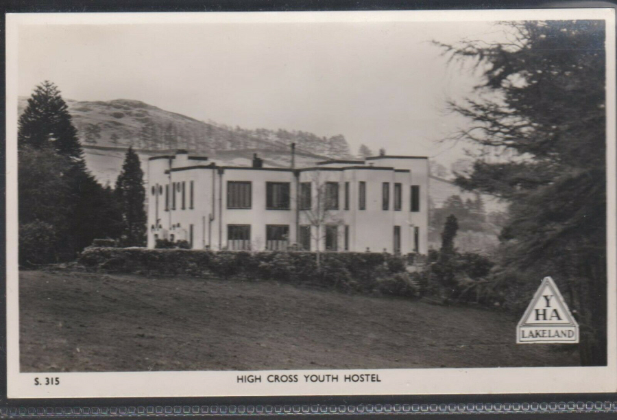 Postcard Youth Hostel - High Cross, Cumbria - Real Photo c1950 - Click Image to Close