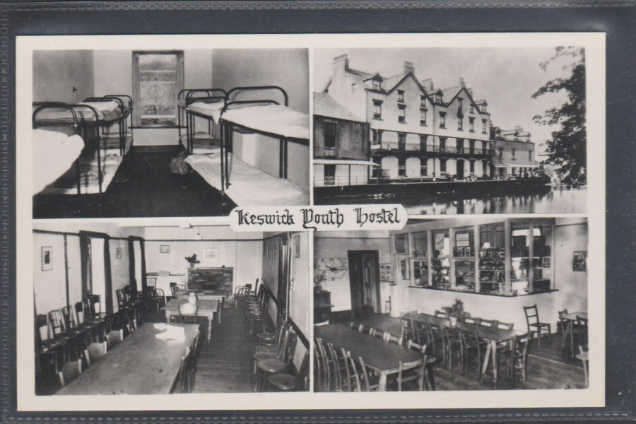 Postcard Youth Hostel - Keswick, Cumbria - Real Photo c1950 - Click Image to Close
