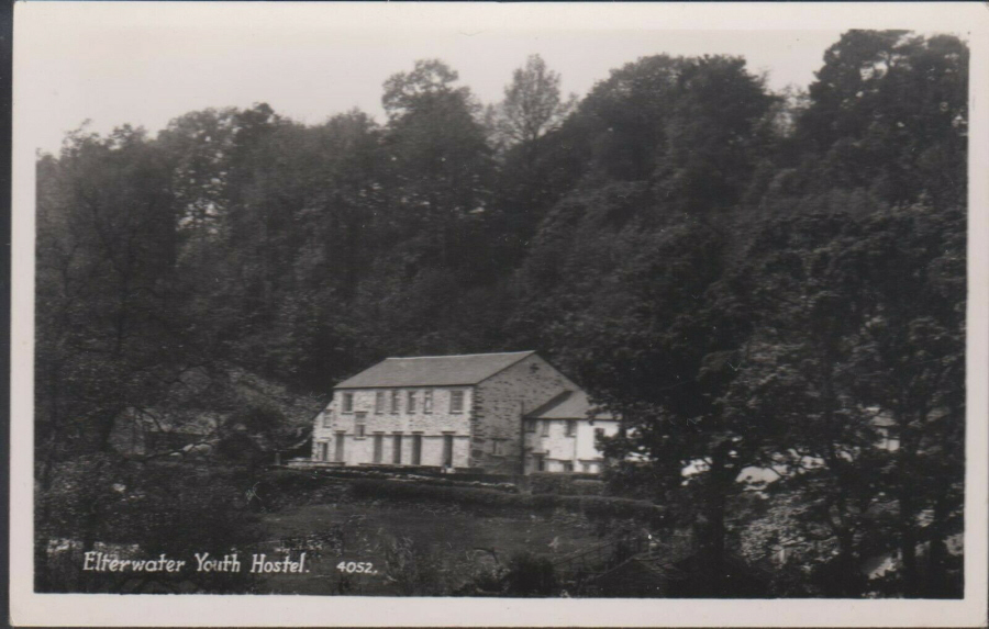 Postcard Youth Hostel - Elterwater, Cumbria - Real Photo c1950 - Click Image to Close