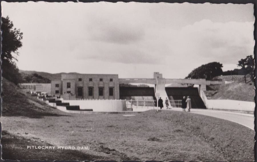 Postcard - Scotland- Pitlochry Hydro Dam - Click Image to Close