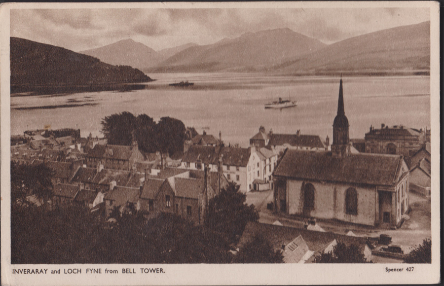 Postcard - Scotland- Inveraray and Loch Fyne from Bell Tower