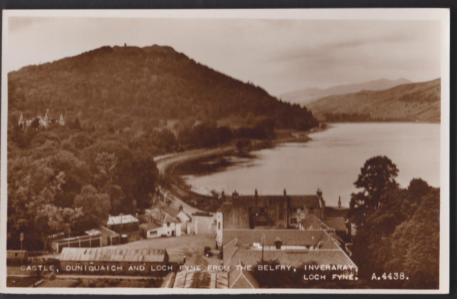 Postcard - Scotland- Castle,Duniquaich and Loch from Belfry Inveraray Loch Fyne - Click Image to Close