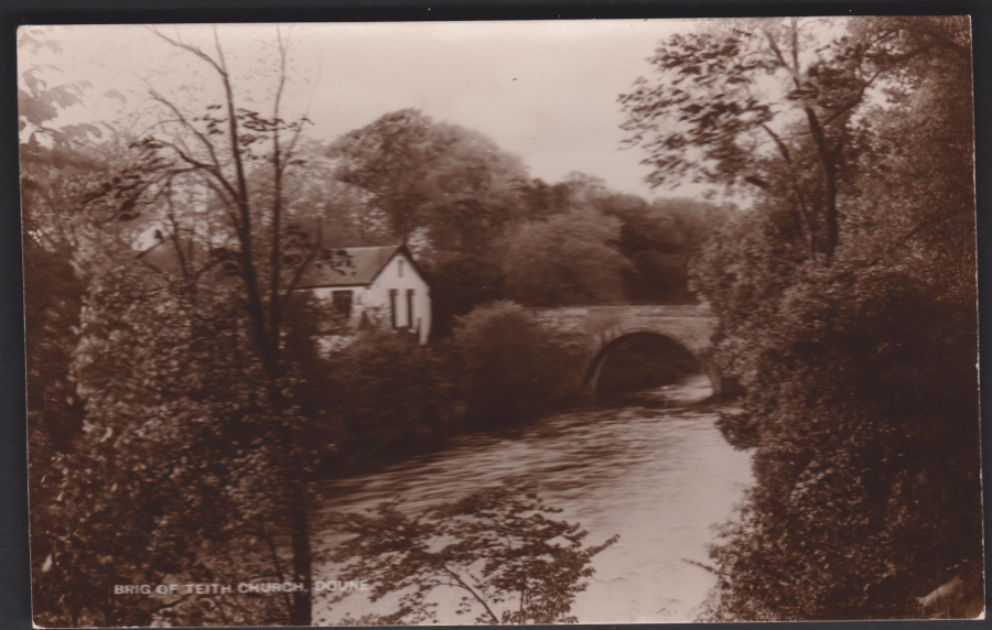 Postcard - Scotland- Brigg of Teith Church Doune R P - Click Image to Close