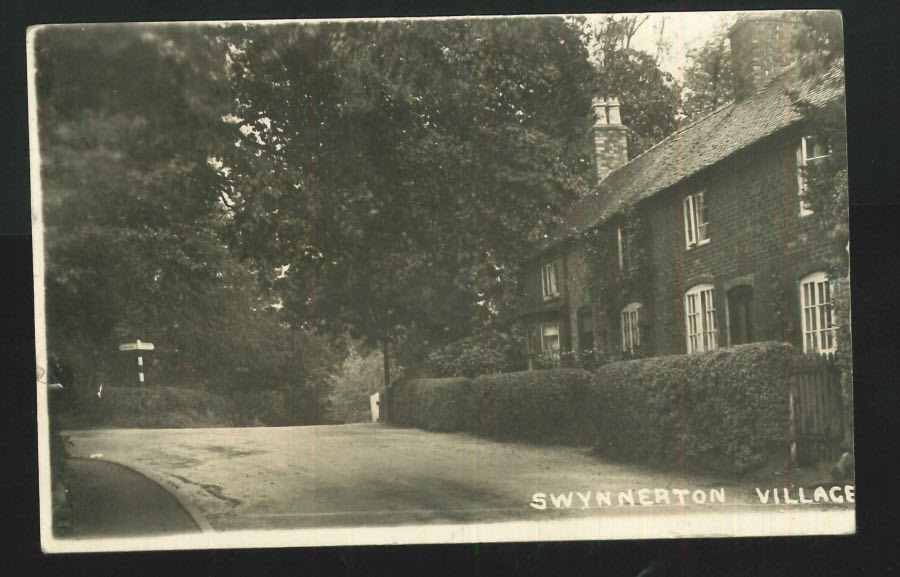 Postcard R P Staffordshire Swynnerton Village 1937