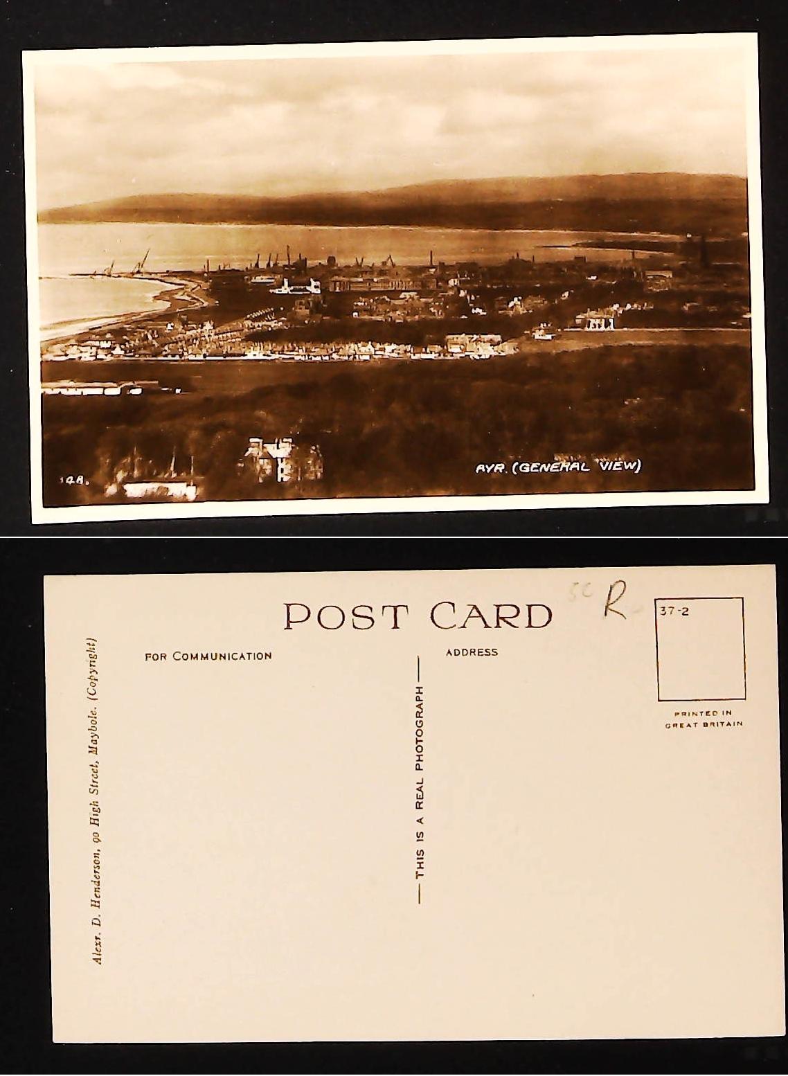 Postcard Scotland - Ayr General View ,Ayrshire