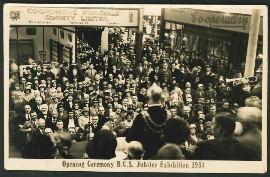 Postcard - Birmingham Cooperative Society Jubillee Exhibition - 1931 Real Photo