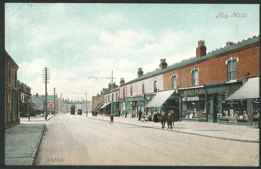 Postcard - Birmingham - Hay Mills - Coventry Road Circa 1910