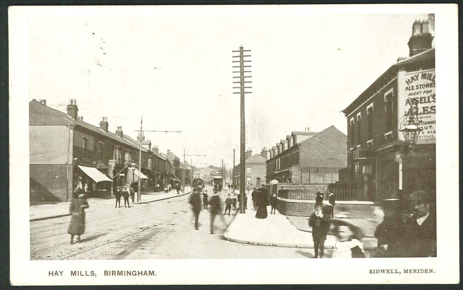 Postcard - Birmingham - Hay Mills - Real Photo - 1907