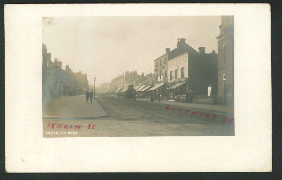 Postcard - Birmingham - Small Heath - Real Photo - Jenkins Street 1915 - Click Image to Close