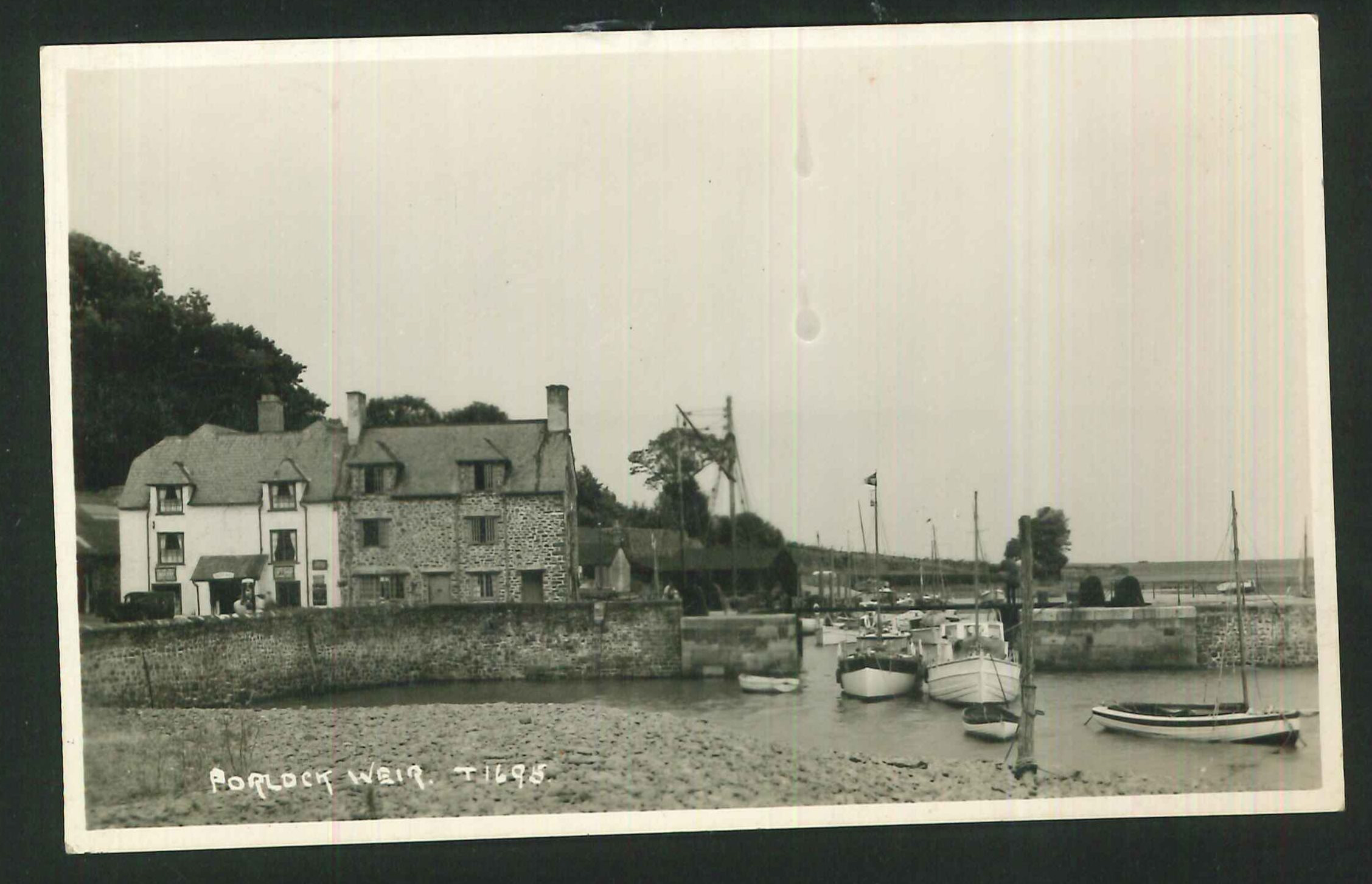 Postcard Real Photo Porlock Weir Somerset