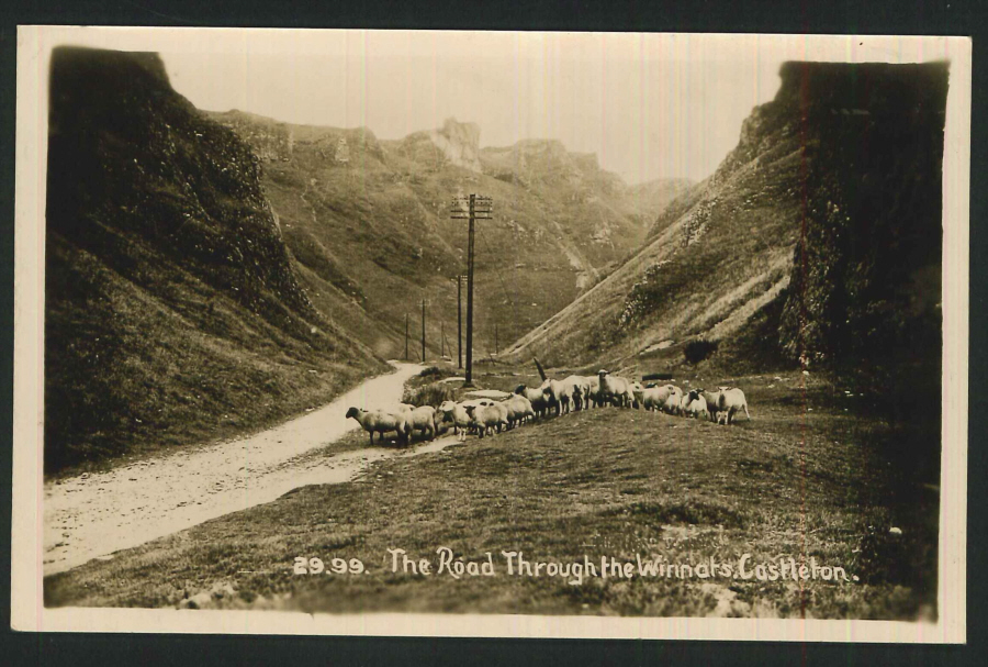 Postcard The Road through the Winnats Castleton