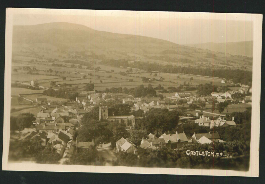 Postcard Plain Back Castleton Derbyshire - Click Image to Close