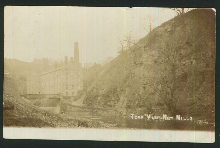 Postcard Torr Vale New Mills Derbyshire 1906 - Click Image to Close