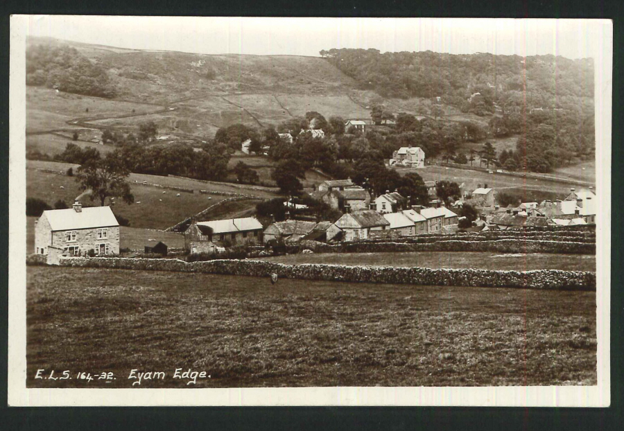 Real Photo Postcard Eyam Edge Derbyshire - Click Image to Close