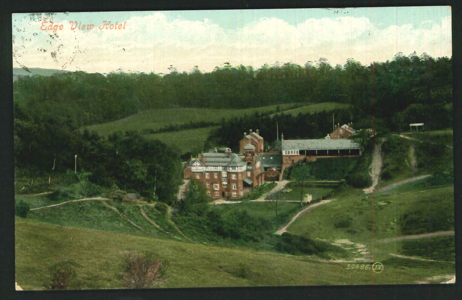 Postcard Edge View Hotel Kinver Worcs - Click Image to Close