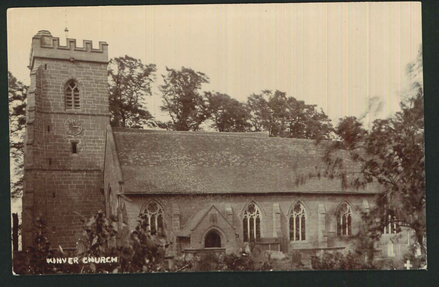 Postcard Kinver Church Kinver Worcs - Click Image to Close