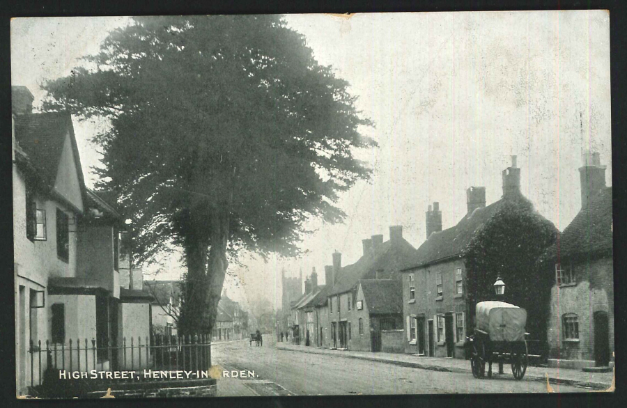Postcard High Street Henley in Arden Warkwickshire