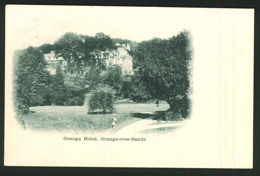 Postcard Lancashire - Grange Road, Grange over Sands - Click Image to Close