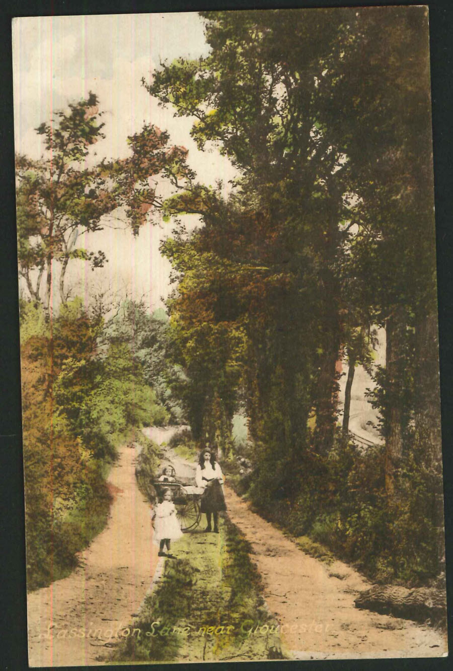 Postcard Gloucestershire - Lassington Lane, Gloucester 1918