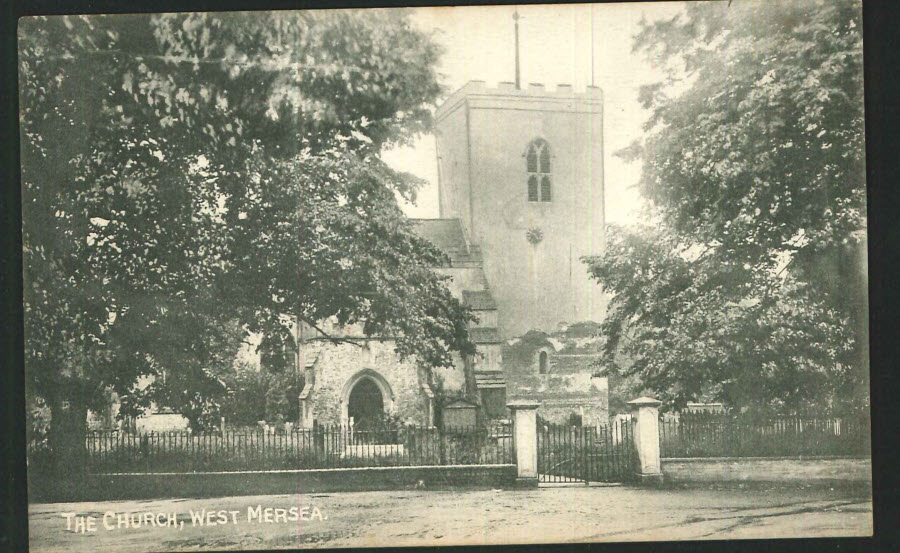 Postcard Essex - The Church, West Mersea 1910