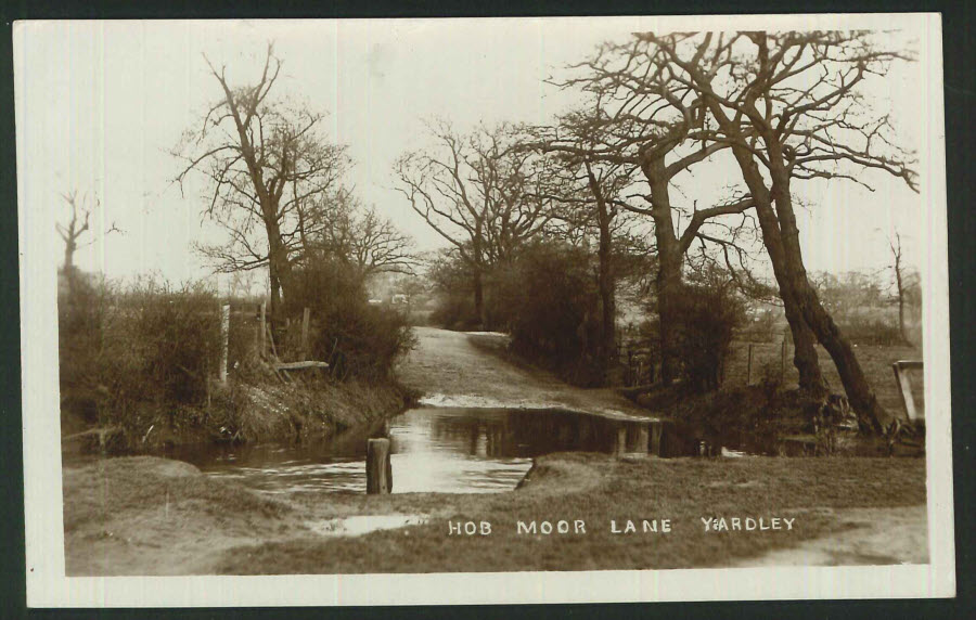 Postcard - Birmingham - Real Photo Hob Moor Lane,Yardley