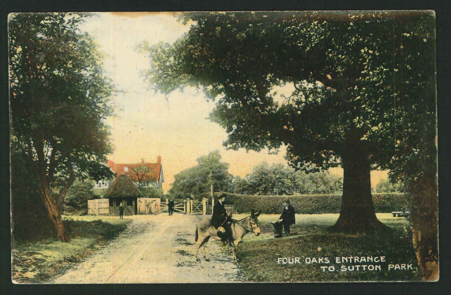 Postcard - Birmingham - Sutton Park Four Oaks Entrance 1907 - Click Image to Close