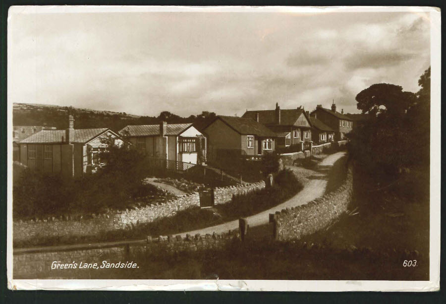 Postcard Green's Lane, Sandside 1943 - Click Image to Close