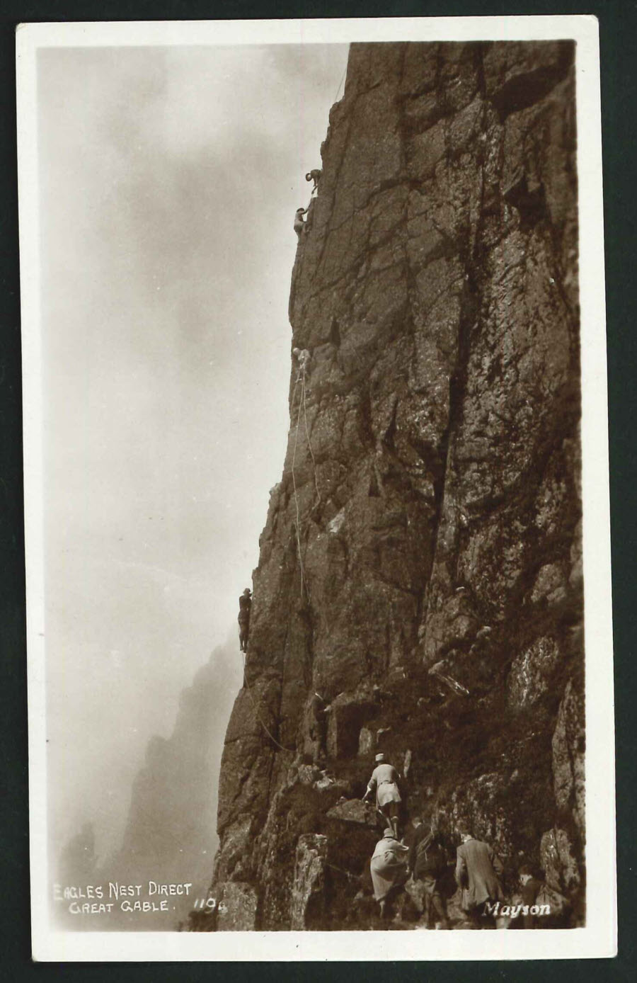 Postcard Eagles Nest Great Gable Lake District - Click Image to Close
