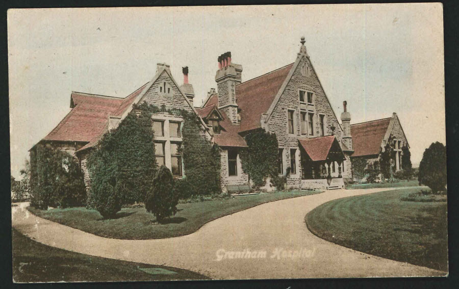 Postcard Grantham Hospital 1918