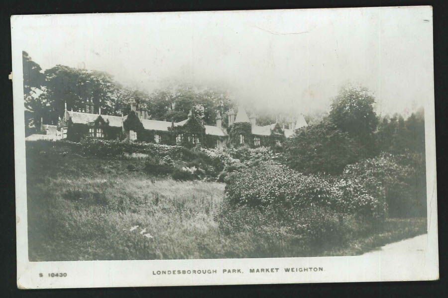 Postcard Londesborough Park, Market Weighton 1915