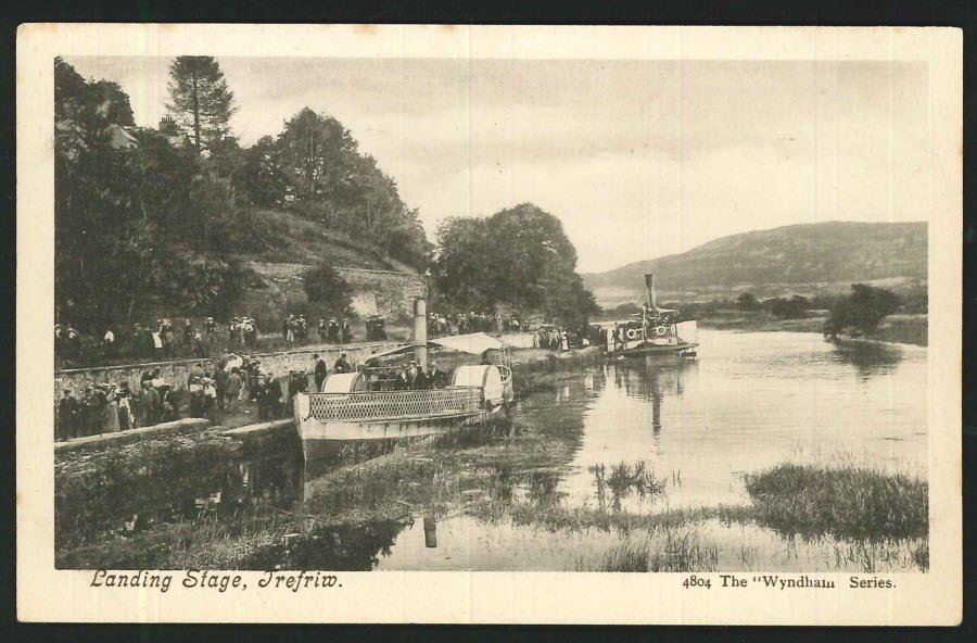 Postcard Landing Stage Trefriw