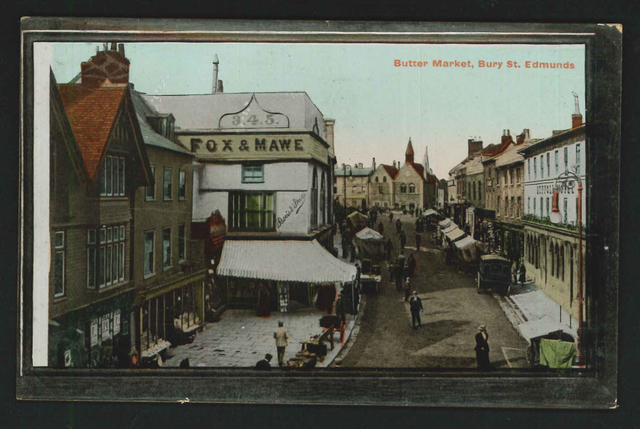 Postcard Suffolk Butter Market Bury St. Edmunds