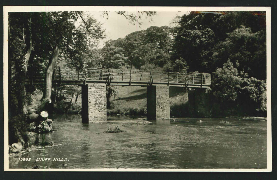 Postcard Somerset Real Photo - Snuff Mills 1955 - Click Image to Close